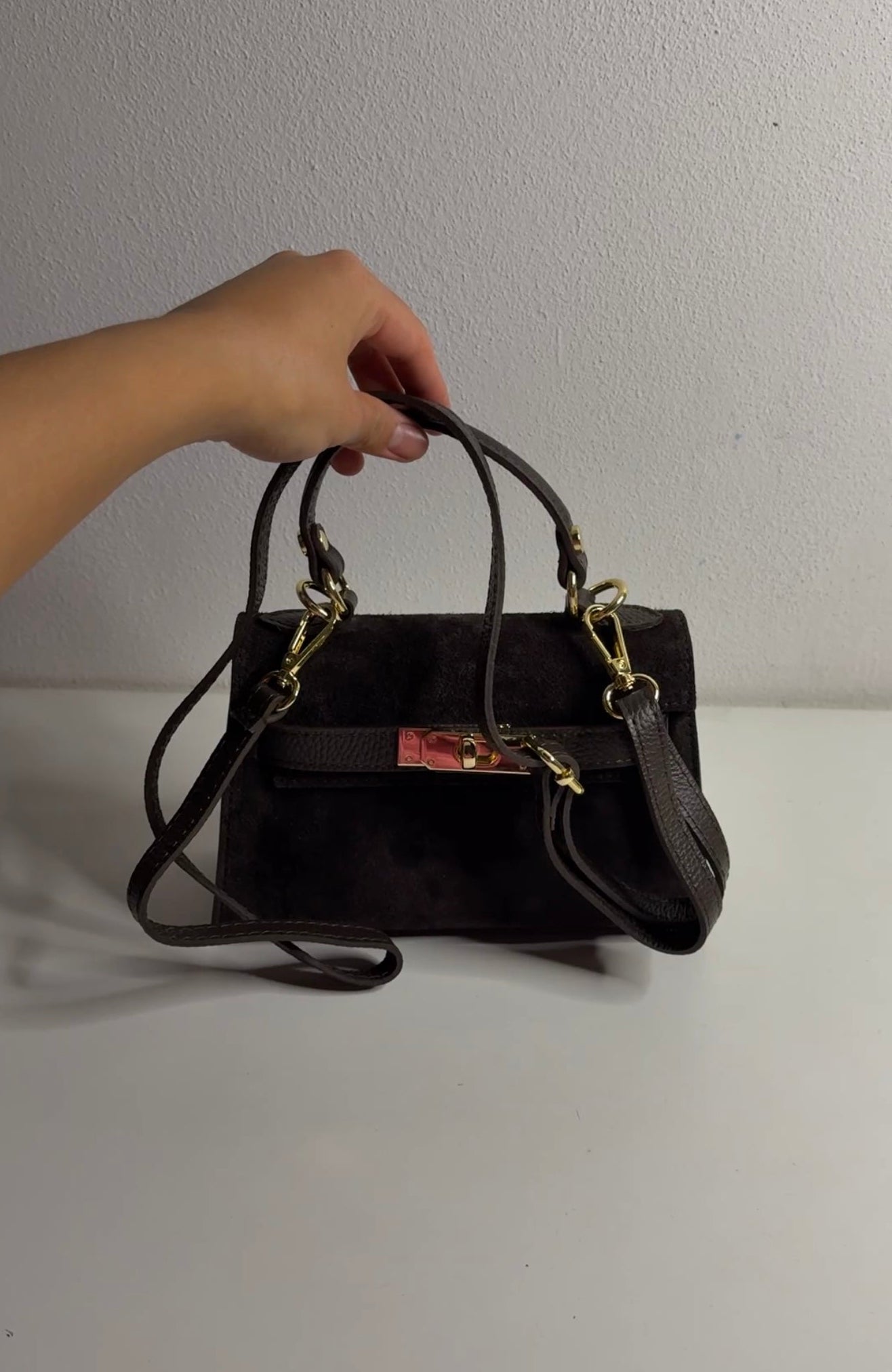 02 EMERALD SUEDE BAG