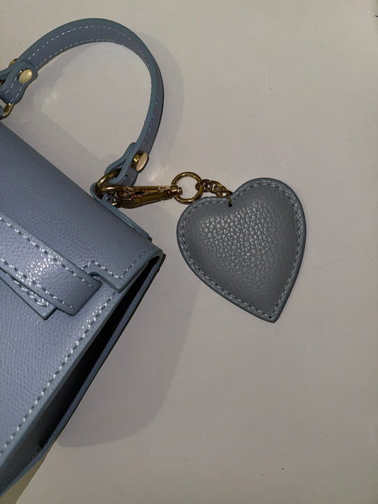 29 Celestine Heart Charm